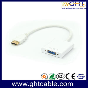 HDMI Male To VGA Female Video Cable Cord Converter Adapter 1080P