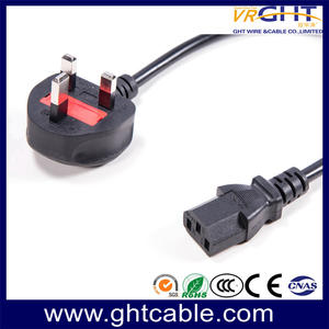 Big UK Power Cord & Power Plug For PC Using (BS1363)