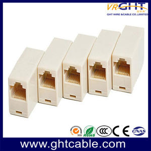 RJ45 Cable Dual-Head Network Extension Adapter Coupler