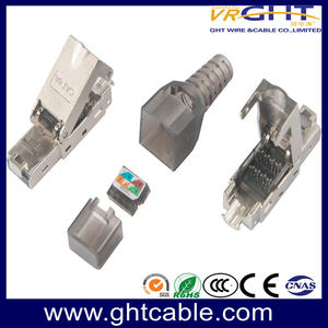 CAT6/CAT6A/CAT7 STP Plug Toolless Type